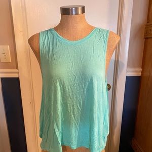 Tank Top, Sea Foam Green, Size Large.